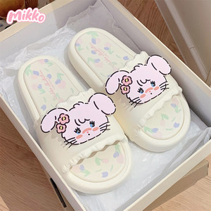 
Outdoor wear Baotou Mikko co-branded cute bunny fashion all-match sandals summer ladies internet celebrity one-word slippers