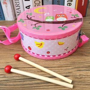 
Orff children's percussion instrument wooden toy children's drum wooden waist drum snare drum educational hand beating toy drum