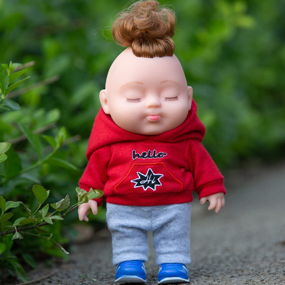 Children's simulation doll toys, baby soft silicone rubber dolls, playing house dolls, girls' birthday gifts