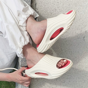 
Color matching trendy cool sports style non-slip summer toe-toe sandals for men and women personality couples versatile fashion slippers