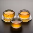 Tráng Men Master Cup Cốc Đơn Chịu Nhiệt Độ Cao Dày Chịu Nhiệt Kung Fu Bộ Trà Trà Coaster Cá Nhân Trà Trà đạo chén thủy tinh chén hoa hồng thủy tinh 