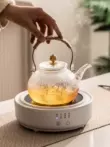 bình trà bằng đá Bếp điện gốm sứ pha trà ấm trà bộ nhỏ hộ gia đình trà chiều nước sôi trà văn phòng ấm trà thủy tinh làm ấm trà bộ bình trà thuỷ tinh bộ ấm chén trà thủy tinh Ấm trà - Bộ ấm trà
