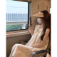 French hanging neck dress, commuting sweet woman Tian Xiwei, the same net red explosion casual caming cake 2023 new model