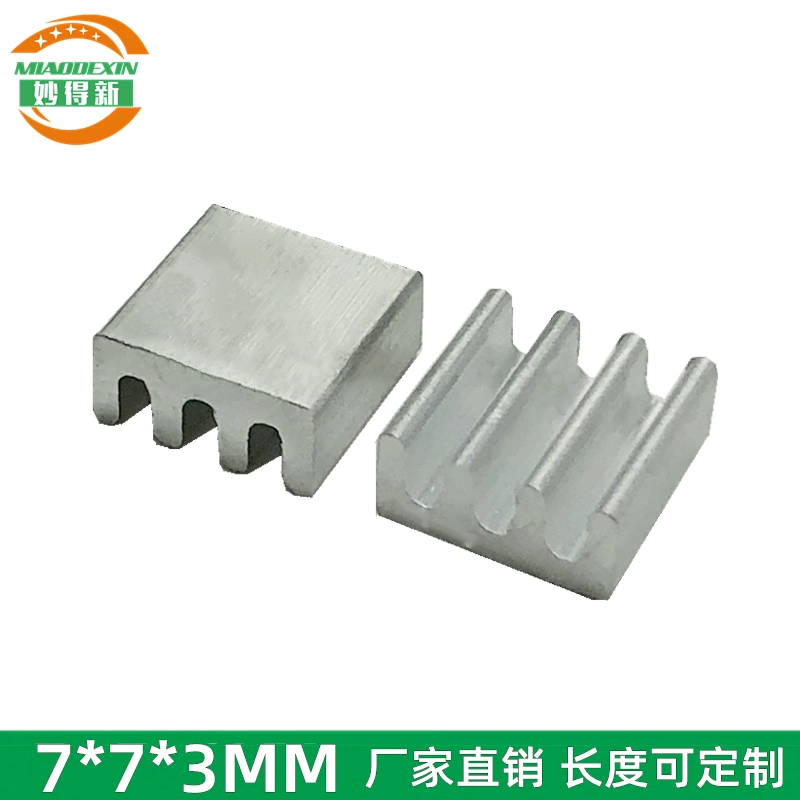 Khối nhôm siêu nhỏ nhôm chất lượng cao tản nhiệt nhỏ chip điện tử tản nhiệt 7*7*3MM khối nhôm làm mát mini