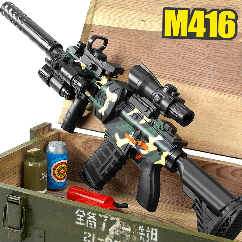 Pistolet jouet blaster à billes de gel électrique M416