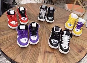 
Boys' shoes new 2025 high-top autumn children's shoes soft sole anti-slip children's sports shoes little girls basketball shoes trendy