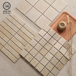 Retro Imitation Stone Pattern Mosaic Bed and Breakfast Popular Store Cafe Tea Restaurant Bathroom Kitchen Wear-Resistant Tiles