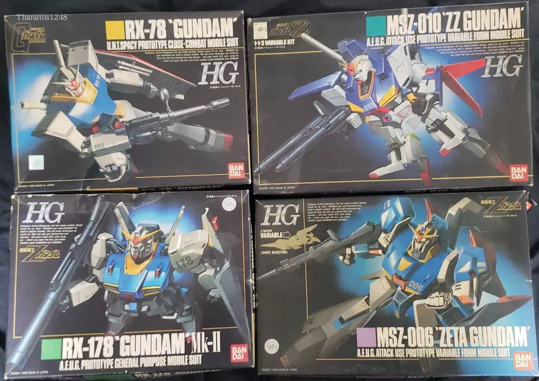 HGガンプラセットRX-78, RX-78 Mk-II, ZETA GUNDAM HGガンプラセットRX-78, RX-78 Mk-II, ZETA GUNDAM