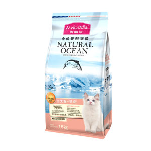 
McFoodie Krill Cat Food 1.5kg Salmon Fish Oil Food Blue Cat Kitten Adult Cat 10kg Pet Cat Main Food
