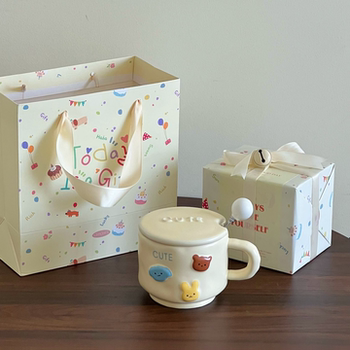 Cute cartoon small animal ceramics with Gaga Mark Cup
