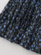 Dahong flagship store Manye casual floral print midi skirt for women fashion vacation style sweet slim skirt