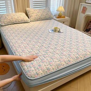 
Class A pure cotton mattress cotton dustproof student dormitory anti-slip bed cover tatami thickened mattress protective cover 3
