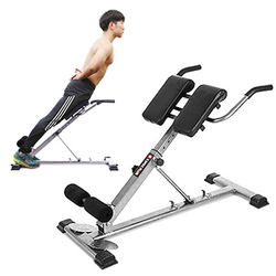 Roman Bench Indoor Roman Chair Home Lumbar and Abdominal Muscle Training Fitness Chair No Installation Required Foldable Goat Stand-Up Trainer