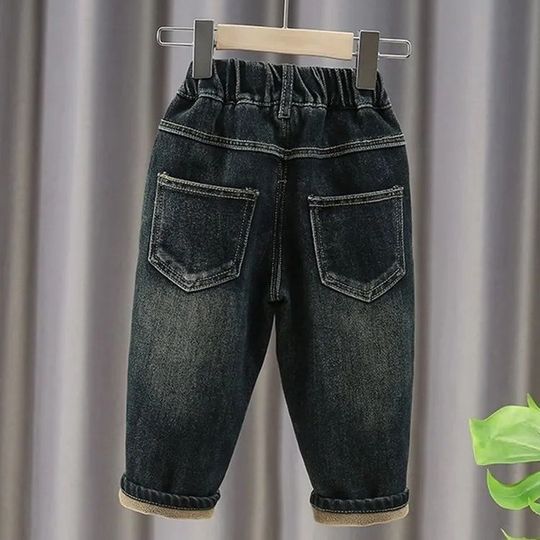 Boys Ripped Jeans Casual Denim Trousers