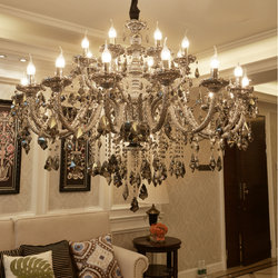 European-Style Crystal Led Chandelier for Living Room, Bedroom, Dining Room, Creative High-End Light Luxury Villa, Hotel, Wedding Lighting Fixtures