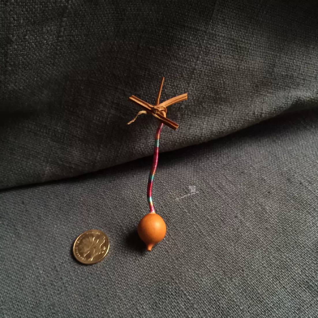 文玩天然老葫芦精品本地奇形花苞圆球水滴迷你小手捻把玩