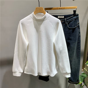 
New winter glutinous rice velvet comfortable and warm bottoming shirt sweater Korean style fashionable elastic half turtleneck German velvet inner wear for men