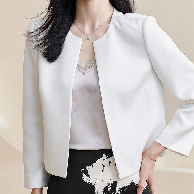 Mi Siyang 2024 Autumn New Style Commuting Acetate Short Small Suit ...