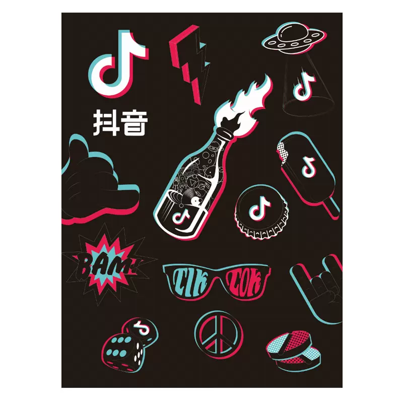 抖音背景布道具神器同款直播窗帘炫酷热门网红ins