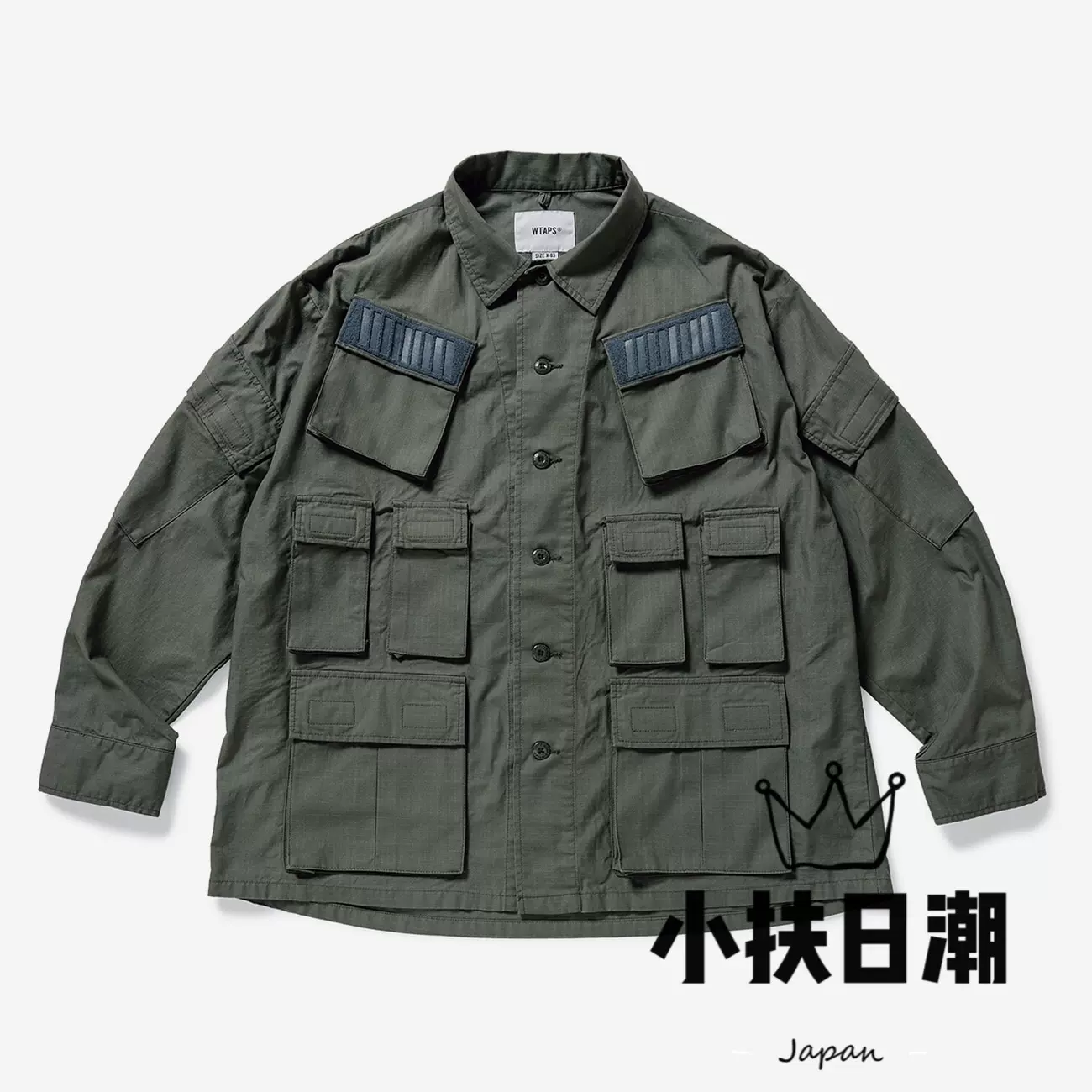 現貨】WTAPS 21AW EAVES JACKET POPP BOA半拉鍊搖粒絨套頭外套-Taobao