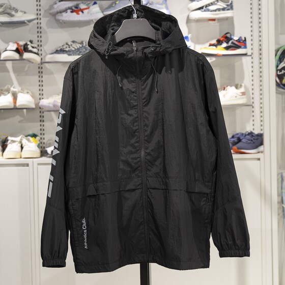 
Li Ning sports windbreaker men's 2024 fitness series sun protection clothes water-splashing loose hooded jacket AFDU679