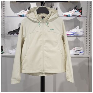 
Li Ning hooded jacket women's 2024 winter new style plus velvet warm loose versatile sports windbreaker AFDU348