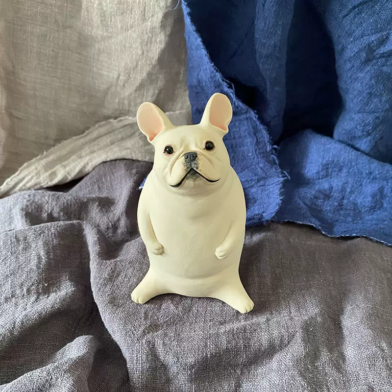 原创斗牛犬陶瓷摆件客厅摆设斗牛犬陶器现代桌面法斗动物装饰 原创斗牛犬陶瓷摆件客厅摆设斗牛犬陶器现代桌面法斗动物装饰