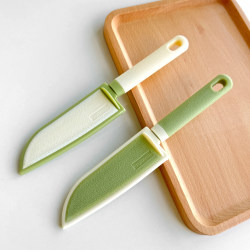Fruit Knife, Household Stainless Steel Knife, Fruit Peeler with Protective Cover, Sheath, Fruit Skin Knife, Cutting Board Set, Outdoor