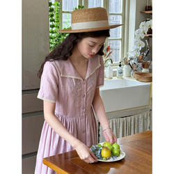 2026 New Summer Style Shirt Dress for Women, Particularly Beautiful, Waist-Cinching, Perfect for Petite Figures, Adorable Dress, French Style