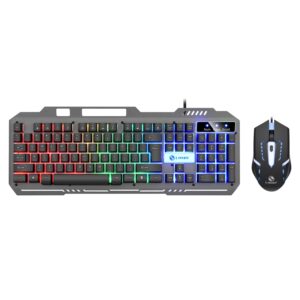 
Lima T25 wired computer e-sports gaming keyboard metal typing laptop office universal colorful backlight