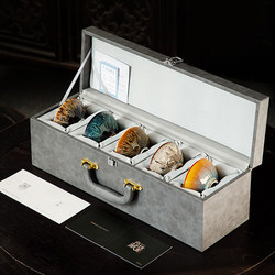 Chinese-Style Dunhuang Jianzhan Tea Cup, High-End Master Cup, Housewarming Gift, Chinese Tea Cup, Souvenir Gift, Tea Set