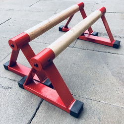 Lynade Russian Parallel Bars, Inverted Small Parallel Bars, Oswald Model, Steel and Wood Push-Up Stand