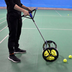 Eisenwei Tennis Ball Retriever Professional Ball Collector Training Device Multi-Ball Basket Automatic Tennis Ball Basket