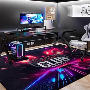 
Personalized e-sports game blanket floor mat cross-border foldable black game controller Amazon source printed carpet
