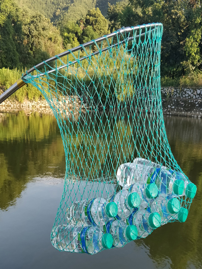 Red Telescópica De Pesca 126 Cm – Triangular Plegable Con Mango De Aluminio