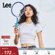 
Lee25 spring and summer new product slim fit round neck embroidered small logo women's short-sleeved T-shirt trendy LWT009873207
