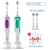 D12 purple + green (a total of 2 brush handles and 2 brush heads) + free tooth cleaning gift bag 