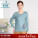 Miranden Middle-aged and Elderly Mothers' Fall 2025 New Fashion Embroidered Round Neck Sweater Women's Long Sleeve Top