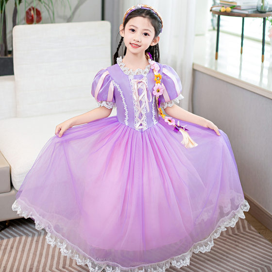 
Tangled Rapunzel Dress Rapunzel Birthday Holiday Gift Dress Sofia Girl's Dress