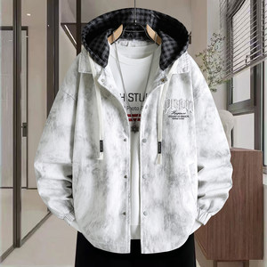 
Teenagers and older children's men's jackets 2026 spring and autumn new super popular junior and high school students loose jackets and denim jackets