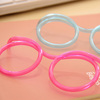 Net red glasses straw marriage tricky funny creative fun into lazy children drink water eyes soft super long
