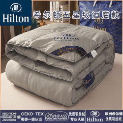 Hilton Hotel Feather Velvet Thickened Warm Winter Quilt Spring and Autumn Cotton Quilt Core Single/Double Student Dormitory Air Conditioning Quilt