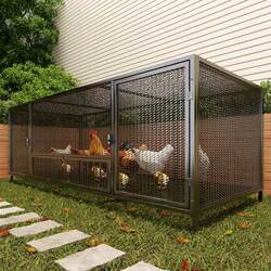 Chicken Coop for Home Use, Indoor Automatic Manure Cleaning, Large Outdoor Farm Cage for Laying Hens, Special Anti-Weasel Cage