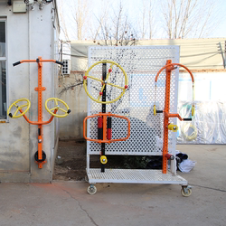 Home-Use Indoor and Outdoor Detachable Wall-Mounted Waist, Back, and Leg Massager with Shoulder Joint Large Wheel Pull-Up Device 