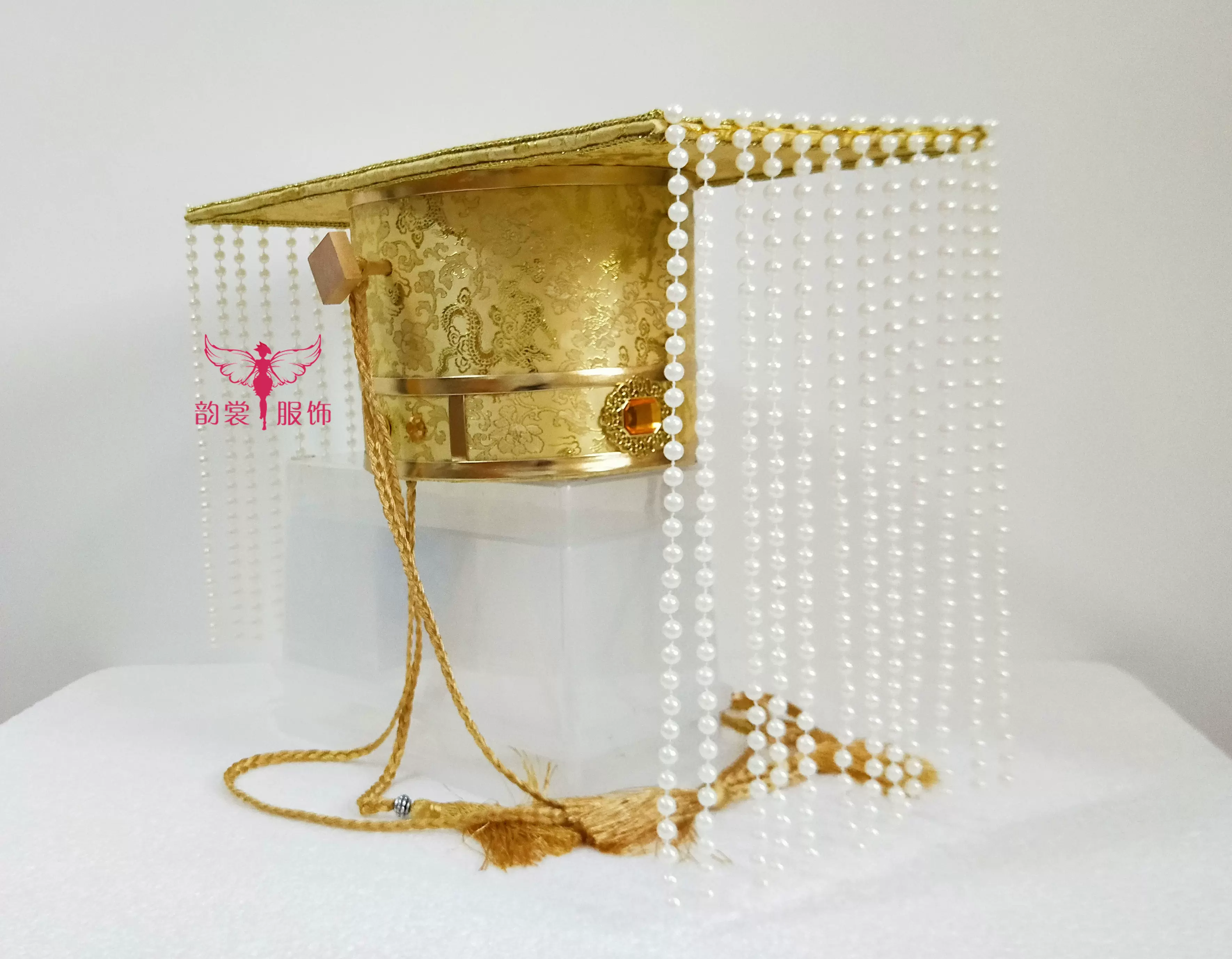 金色龙王帽古装礼帽汉朝汉服皇帝帽天子冠周制婚礼冕冠帽16款