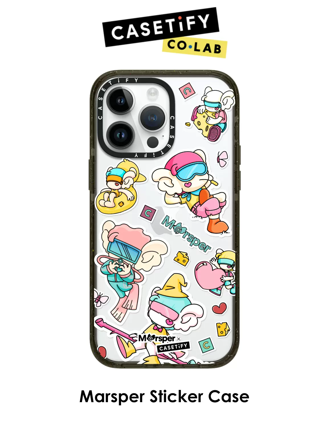 CASETiFY x Marsper 潮玩贴纸 适用于iPhone14/13/12/11/Plus/Pro/Max防摔手机壳-Taobao