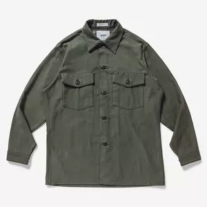 四季出品國倉WTAPS WMILL-LS 02 LS COTTON SATIN兩袋襯衫男21SS