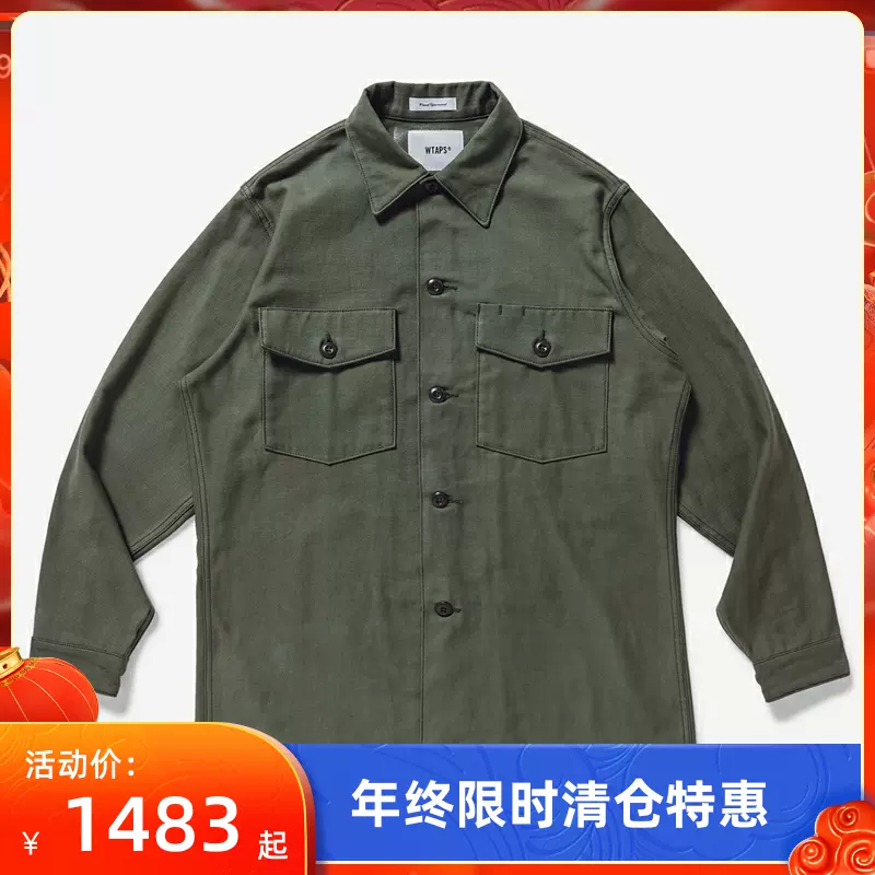 四季出品现货WTAPS WMILL-LS 02 LS COTTON SATIN两袋衬衫男21SS-Taobao