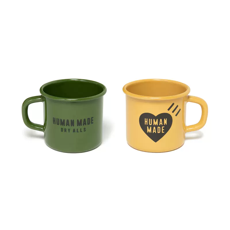 四季出品现货HUMAN MADE ENAMEL MUG PLATE露营碟子马克水杯22AW-Taobao