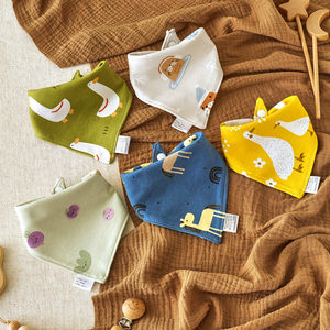 
Baby saliva towel pure cotton baby triangle scarf super soft breathable absorbent scarf newborn baby little menstrual bib bib